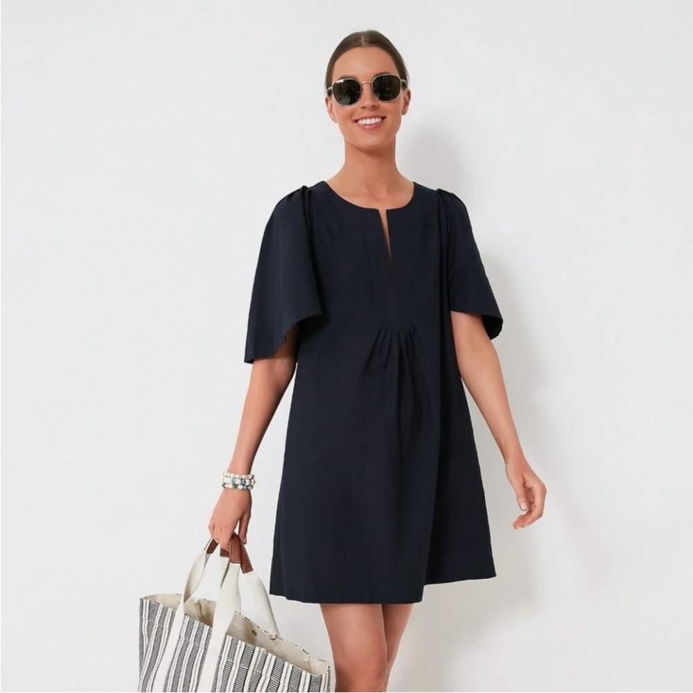Pomander Place Tuckernuck Finley Flutter Sleeve Swing Mini Dress Black Size S